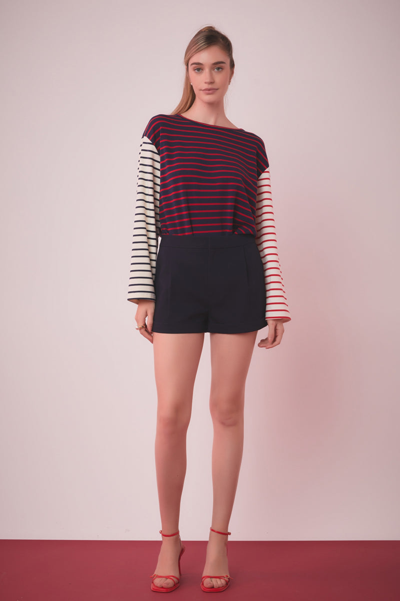 モールのページ 美品◇ENOF striped shirts L - トップス