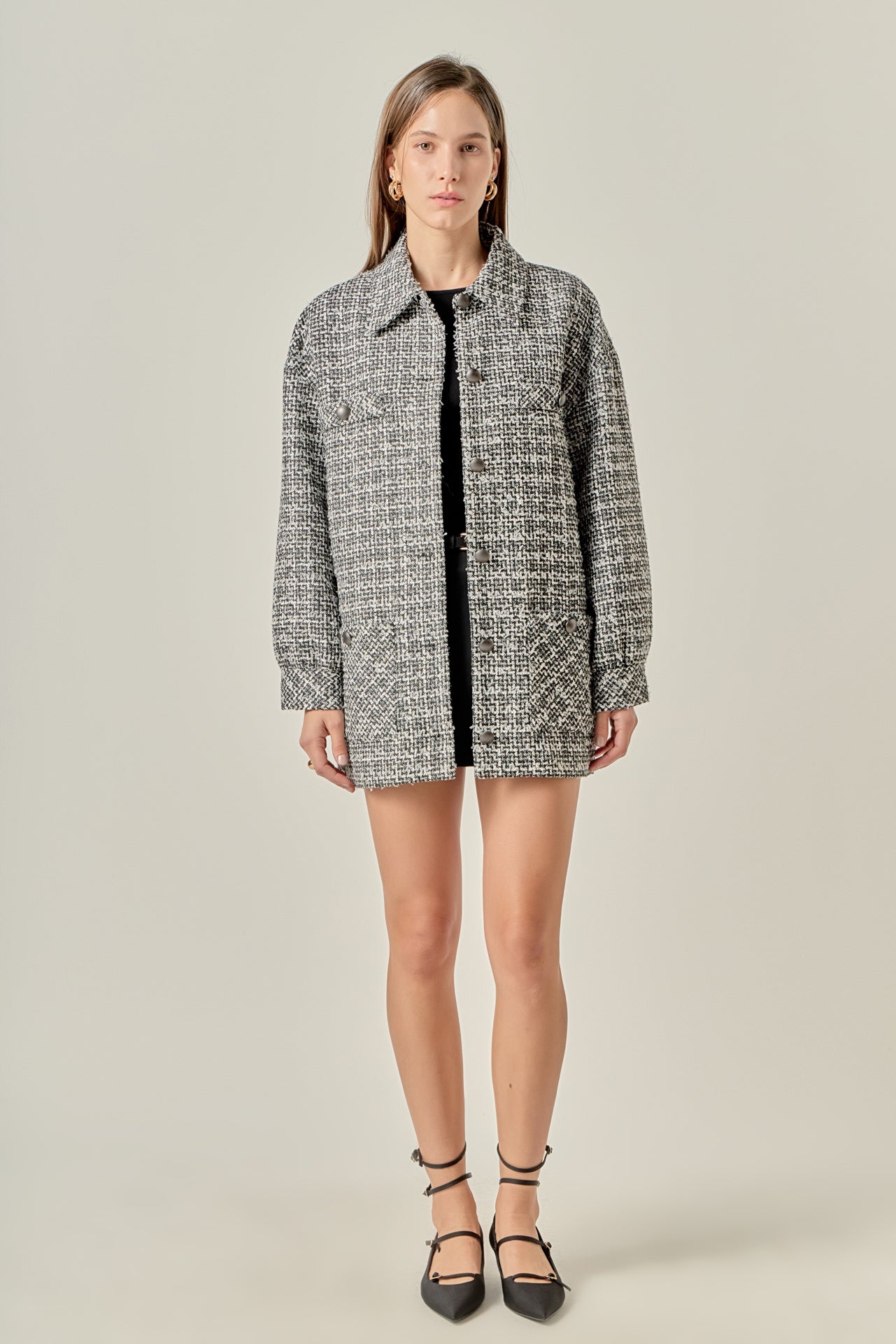 Tweed Shirt Jacket – English Factory