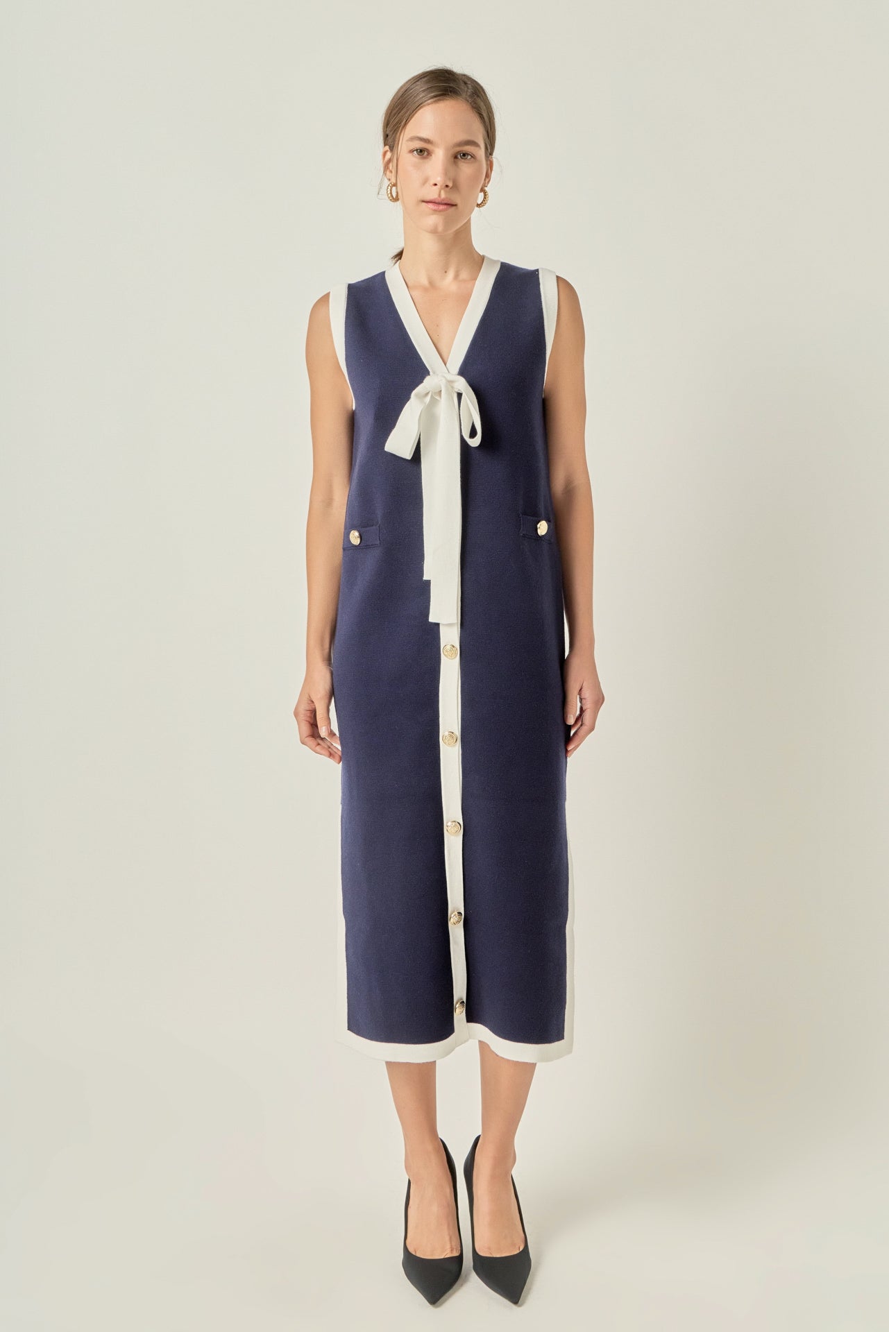 Nicole Knit Midi Dress – English Factory