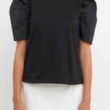 Mini Ruffle Puff Sleeve T-Shirt