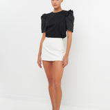 Mini Ruffle Puff Sleeve T-Shirt