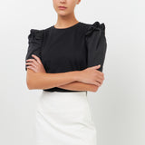 Mini Ruffle Puff Sleeve T-Shirt