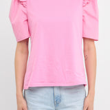 Mini Ruffle Puff Sleeve T-Shirt