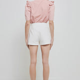 Mini Ruffle Puff Sleeve T-Shirt
