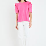 Mini Ruffle Puff Sleeve T-Shirt