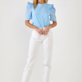 Mini Ruffle Puff Sleeve T-Shirt