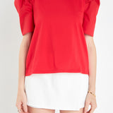 Mini Ruffle Puff Sleeve T-Shirt