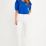 Mini Ruffle Puff Sleeve T-Shirt