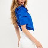 Mini Ruffle Puff Sleeve T-Shirt