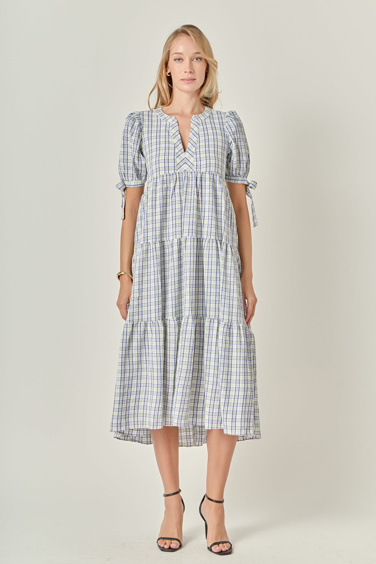 ワンピース organiczooBlueberry Gingham Gather Dress Organic Zoo Blueberry Gingham Gather Dress – EnjoyKidsBoutique