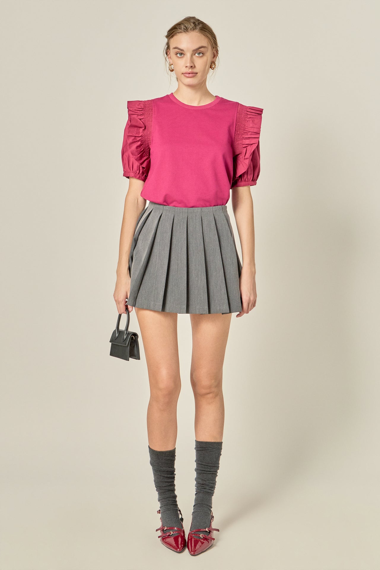 Ruffle Sleeve T-Shirt – English Factory