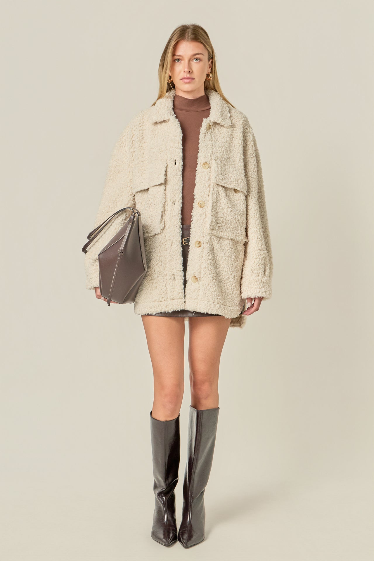 Oversized Sherpa Jacket – English Factory