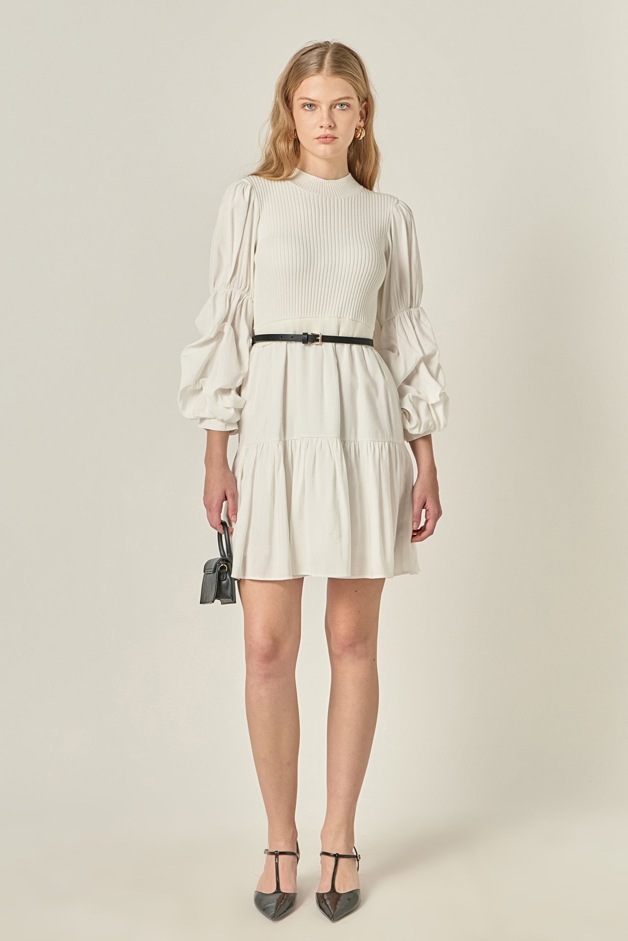 Mixed Media Mini Dress – English Factory