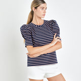 Stripe Women Knit Shirt