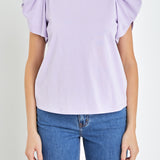 Ruched Sleeve T-Shirt