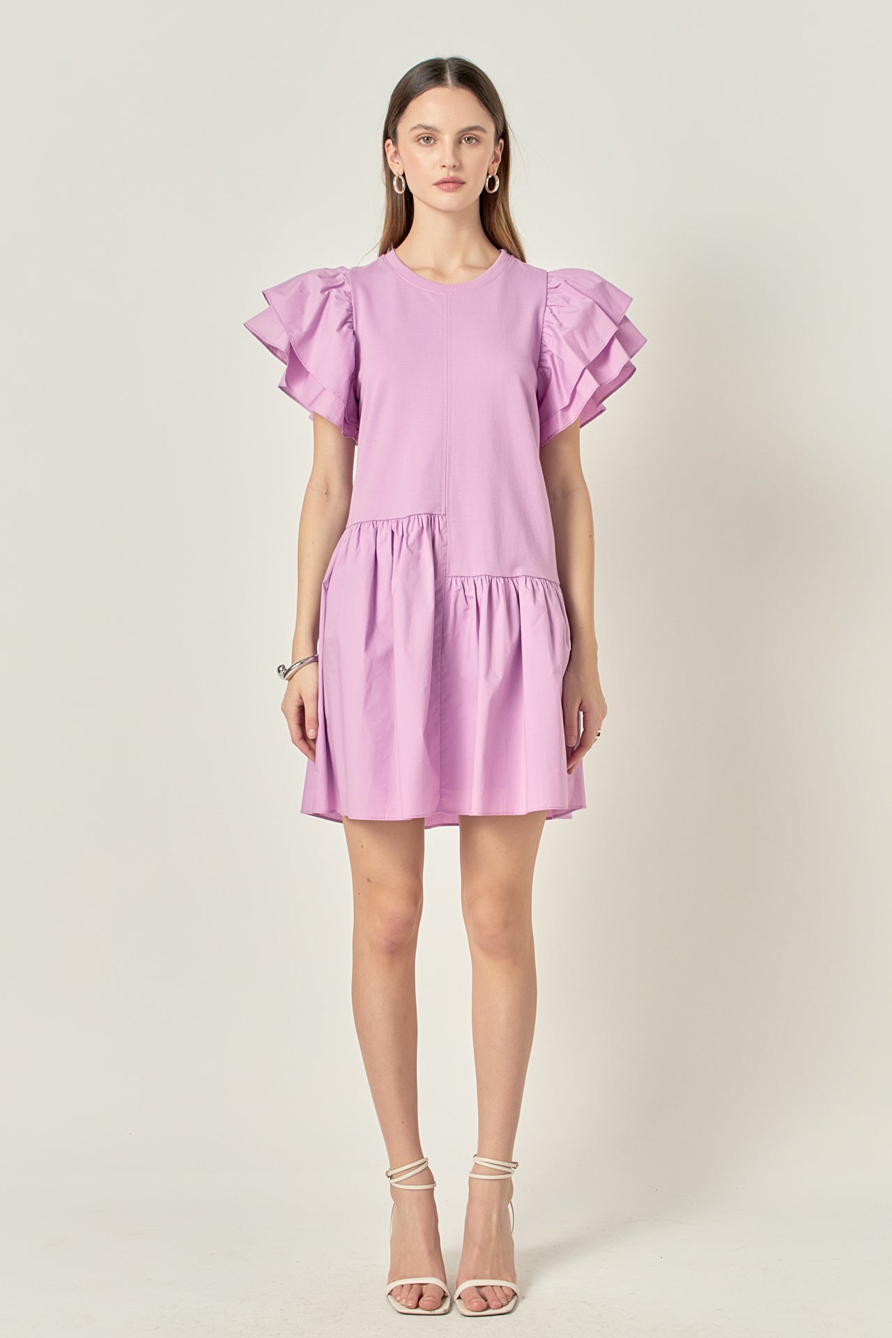 アンドマリー betty frill mini dress ANDMARY】Sabrina frill set dress