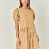 Knit Woven Mixed Dress