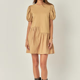 Knit Woven Mixed Dress