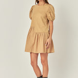 Knit Woven Mixed Dress