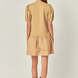 Knit Woven Mixed Dress