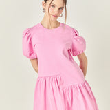 Knit Woven Mixed Dress