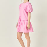 Knit Woven Mixed Dress