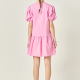 Knit Woven Mixed Dress