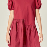 Knit Woven Mixed Dress