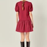 Knit Woven Mixed Dress