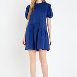 Knit Woven Mixed Dress