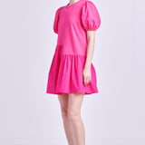 Knit Woven Mixed Dress