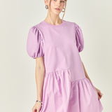 Knit Woven Mixed Dress