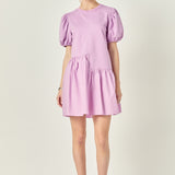 Knit Woven Mixed Dress