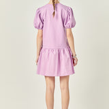 Knit Woven Mixed Dress