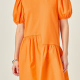 Knit Woven Mixed Dress