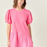 Knit Woven Mixed Dress