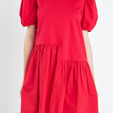 Knit Woven Mixed Dress