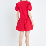 Knit Woven Mixed Dress