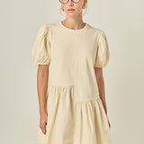 Knit Woven Mixed Dress