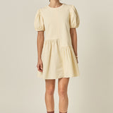 Knit Woven Mixed Dress