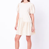 Knit Woven Mixed Dress