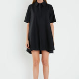 A-line Short Sleeve Shirt Dress
