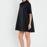 A-line Short Sleeve Shirt Dress