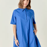 A-line Short Sleeve Shirt Dress