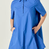A-line Short Sleeve Shirt Dress
