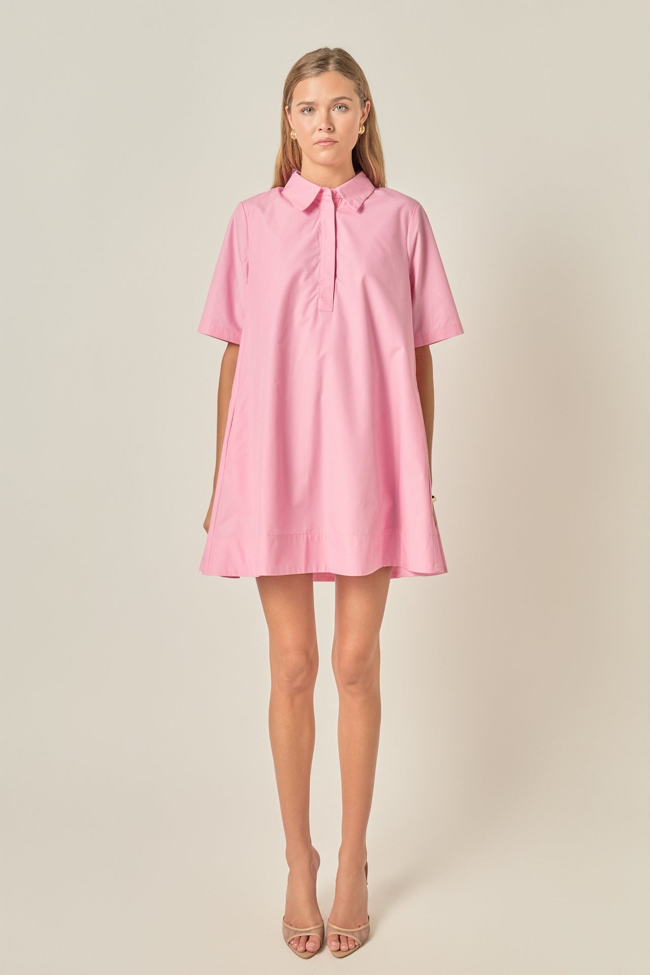 a line shirt dresses for women A-Line Shirt Dress – Straight Line Boutique main image 1