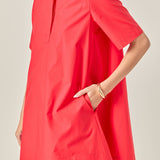 A-line Short Sleeve Shirt Dress