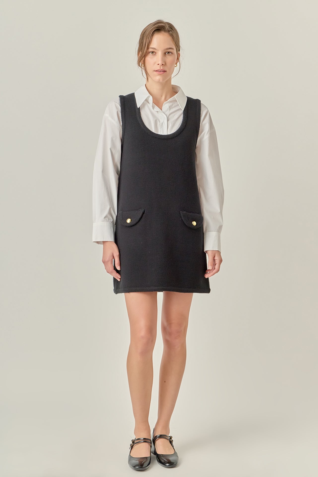 Sleeveless Knit Mini Dress