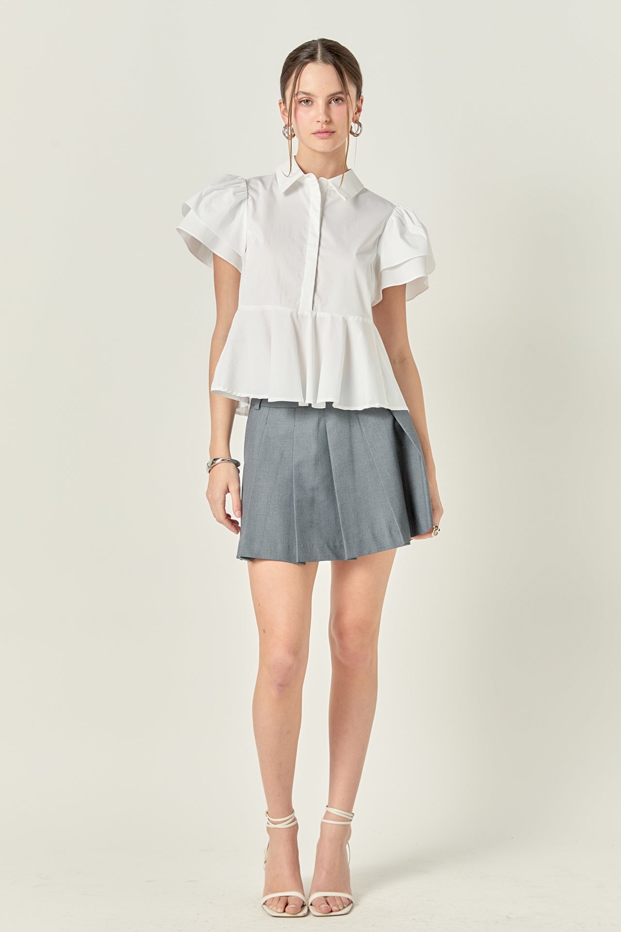 peplum shirt top
