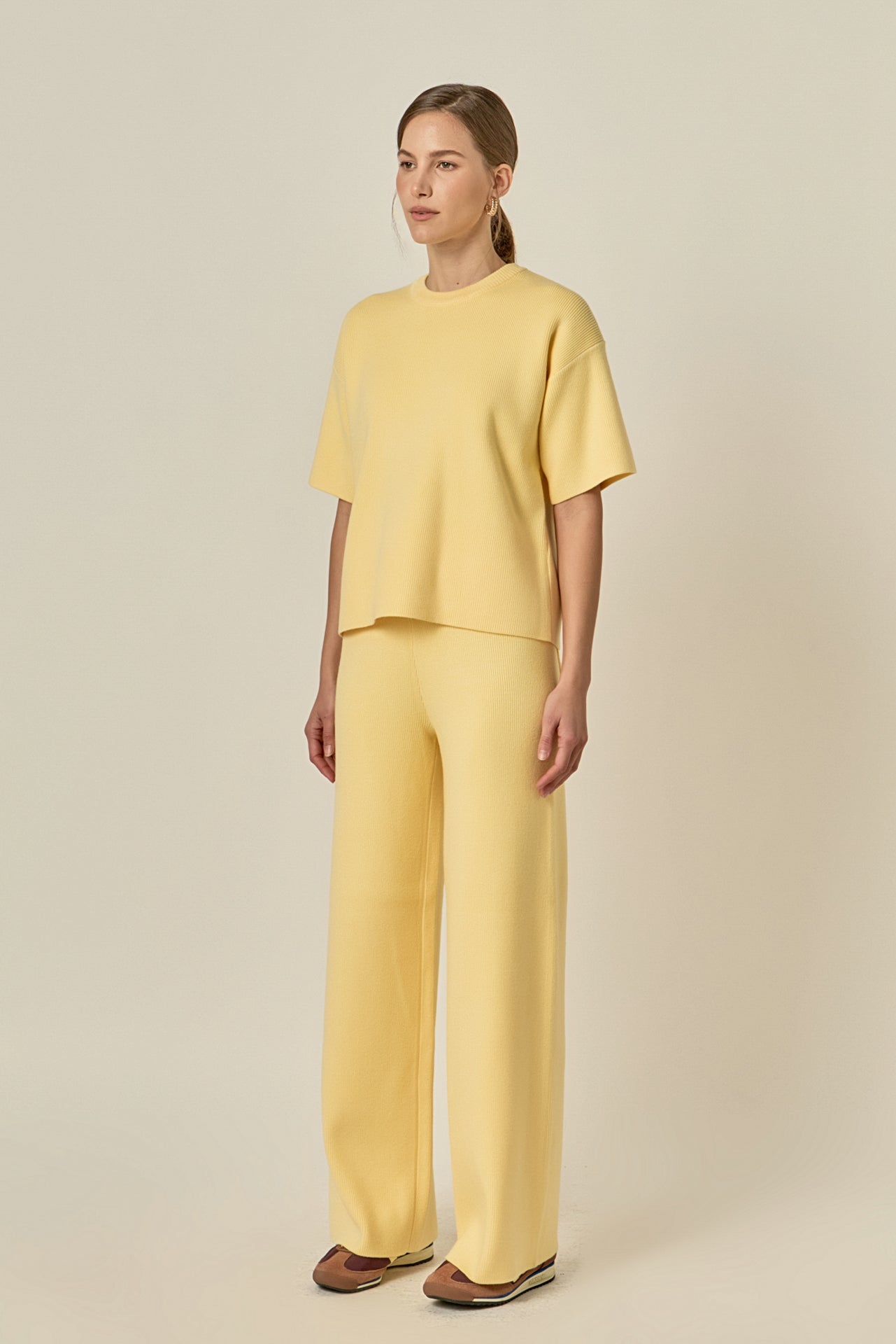 knit dress pants for women English Factory | Off White | Size XS formal slacks for women